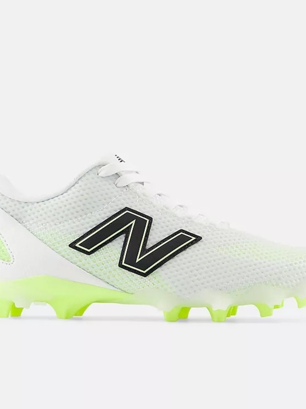 New Balance Freeze White & Neon Green Athletic Soccer Cleats